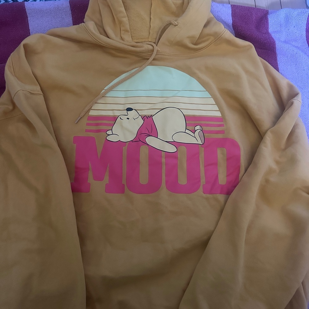 Disney Gold/Dark Yellow  Winnie the Pooh  Hoodie. Never worn 2XL